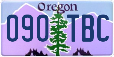 OR license plate 090TBC