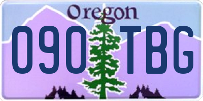 OR license plate 090TBG