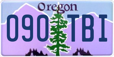 OR license plate 090TBI