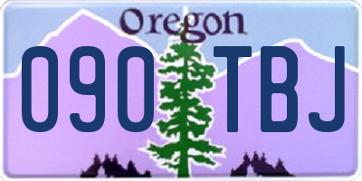 OR license plate 090TBJ