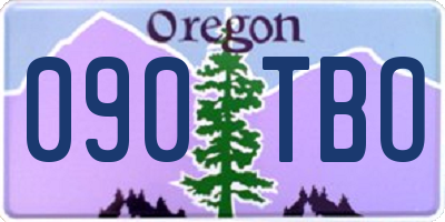 OR license plate 090TBO