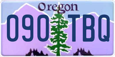 OR license plate 090TBQ