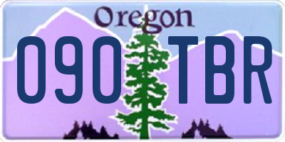 OR license plate 090TBR