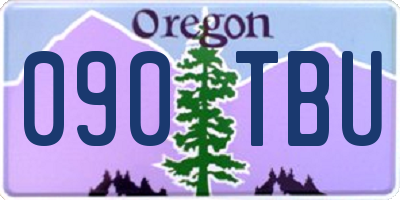 OR license plate 090TBU
