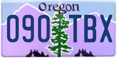 OR license plate 090TBX