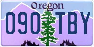 OR license plate 090TBY