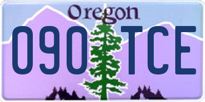OR license plate 090TCE
