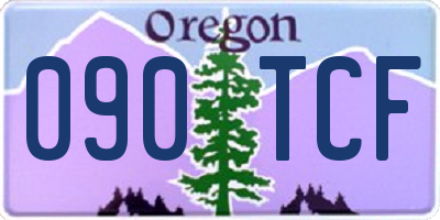 OR license plate 090TCF