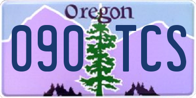 OR license plate 090TCS