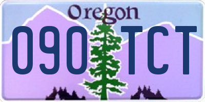 OR license plate 090TCT