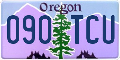 OR license plate 090TCU