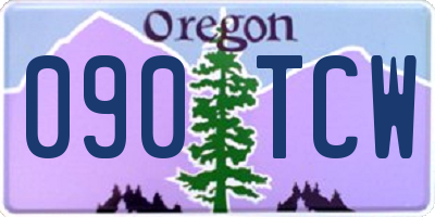 OR license plate 090TCW