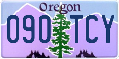OR license plate 090TCY