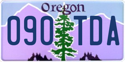 OR license plate 090TDA
