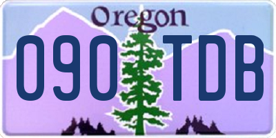 OR license plate 090TDB