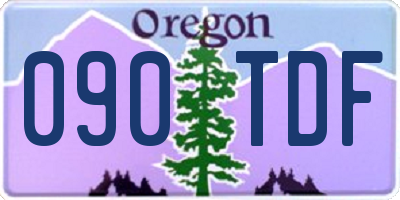 OR license plate 090TDF