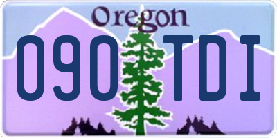 OR license plate 090TDI