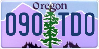 OR license plate 090TDO