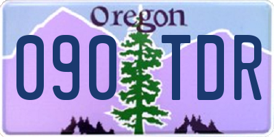 OR license plate 090TDR