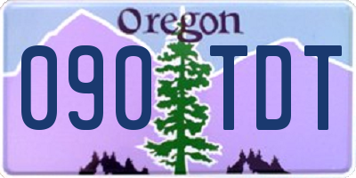 OR license plate 090TDT