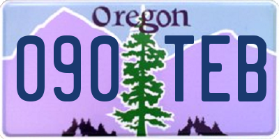 OR license plate 090TEB