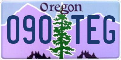 OR license plate 090TEG