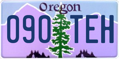 OR license plate 090TEH