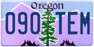 OR license plate 090TEM