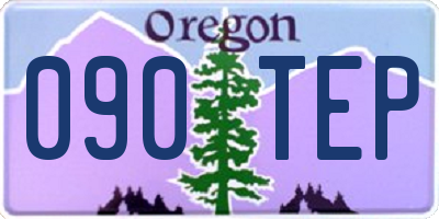 OR license plate 090TEP