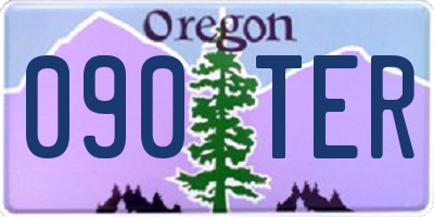 OR license plate 090TER