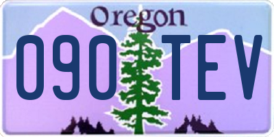 OR license plate 090TEV