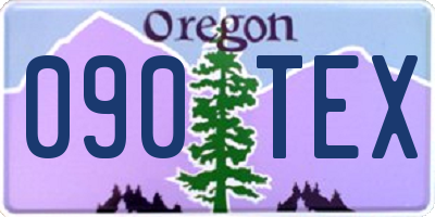 OR license plate 090TEX