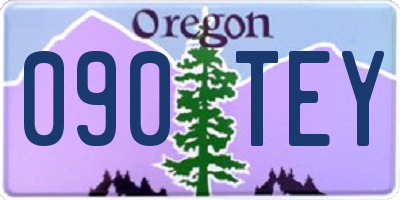 OR license plate 090TEY