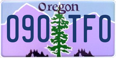 OR license plate 090TFO