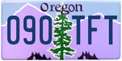 OR license plate 090TFT