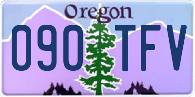 OR license plate 090TFV