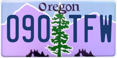 OR license plate 090TFW