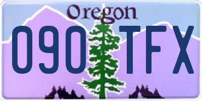 OR license plate 090TFX