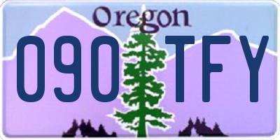 OR license plate 090TFY