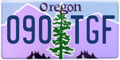 OR license plate 090TGF
