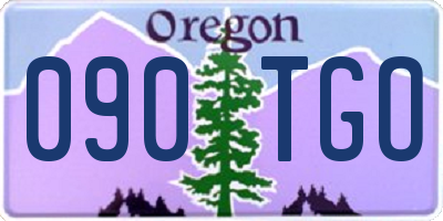OR license plate 090TGO
