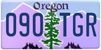 OR license plate 090TGR