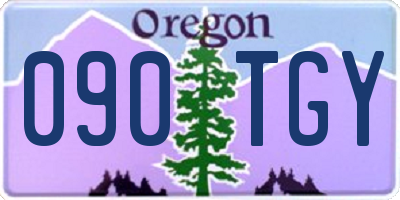 OR license plate 090TGY