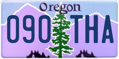 OR license plate 090THA