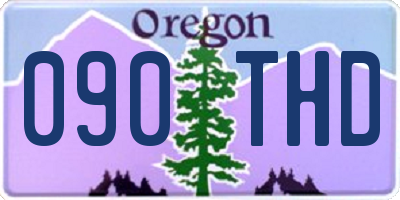 OR license plate 090THD