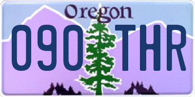 OR license plate 090THR