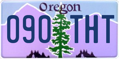 OR license plate 090THT