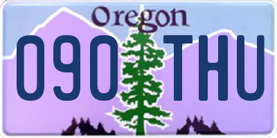 OR license plate 090THU