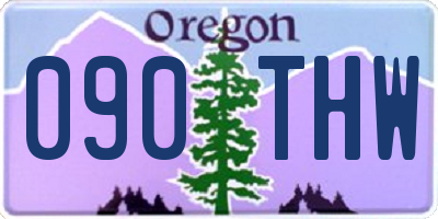OR license plate 090THW