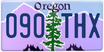 OR license plate 090THX